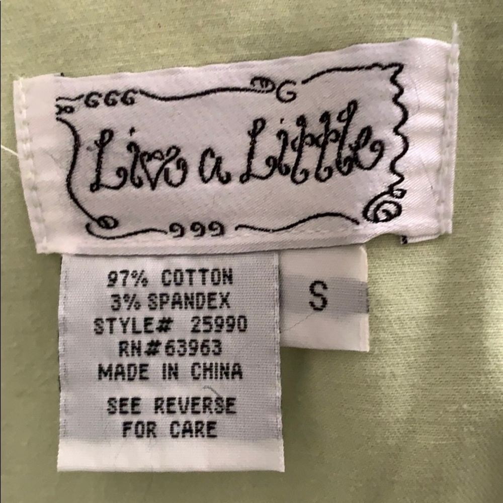 Live a Little Jacket - Lime Green, Small - Picture 4 of 4
